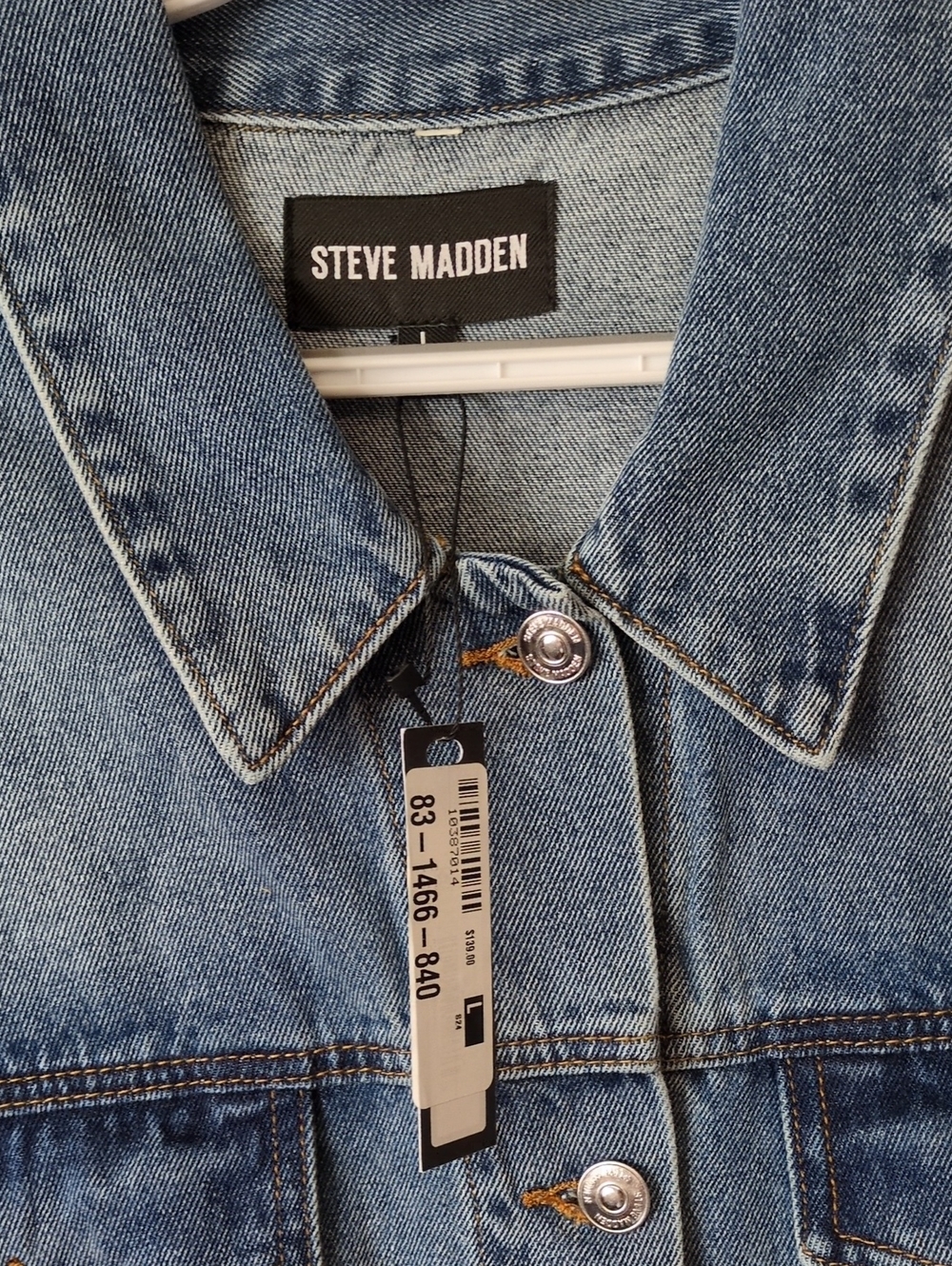Steve Madden Women's Denim Jacket Size Large New With Tags